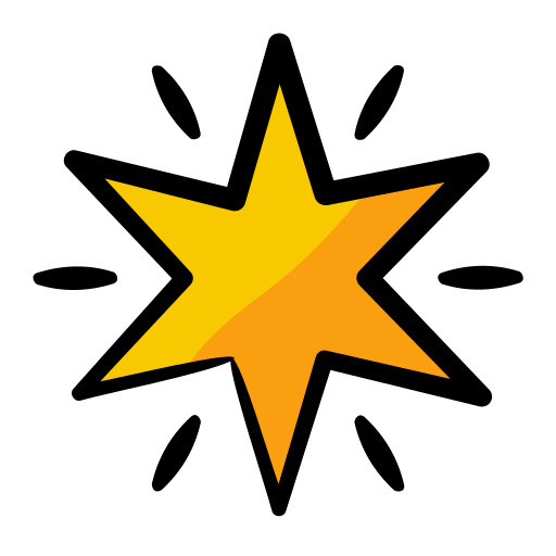 Star Generic Hand Drawn Color icon