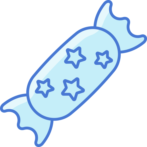 kerst snoep Generic Blue icoon