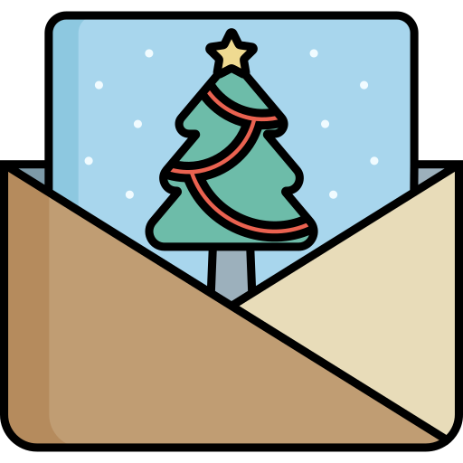 크리스마스 카드 Generic Outline Color icon