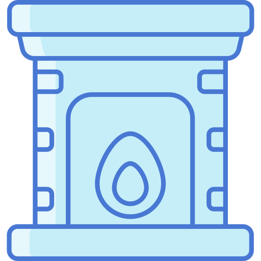 Fireplace Generic Blue icon