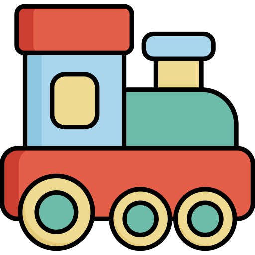 treno giocattolo Generic Outline Color icona