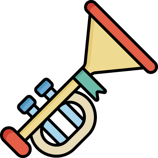 Trumpet Generic Outline Color icon