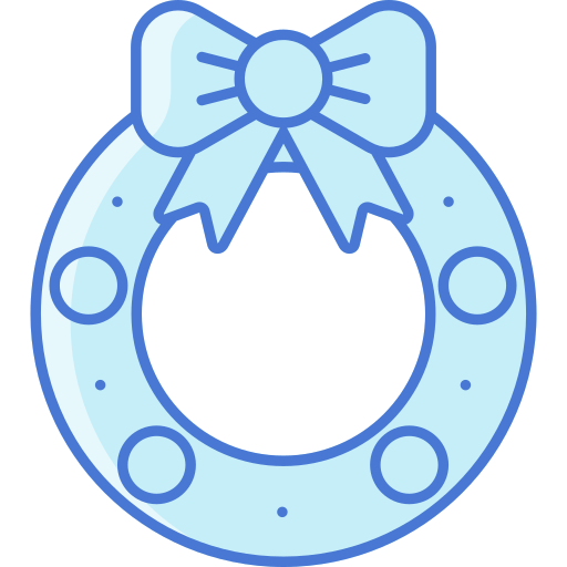 weihnachtskranz Generic Blue icon