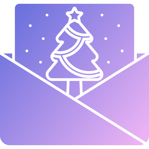 kartka świąteczna Generic Flat Gradient ikona