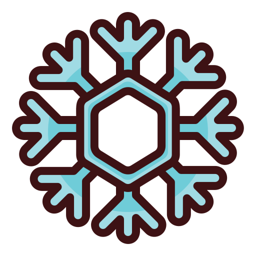 Snowflake Generic Outline Color icon