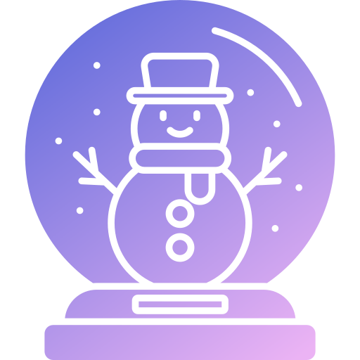 globo de nieve Generic Flat Gradient icono