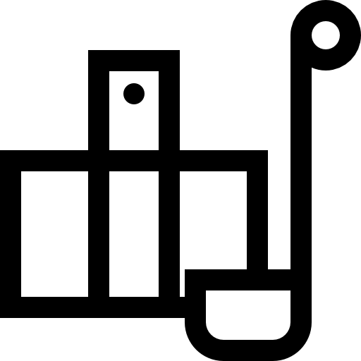 vat Basic Straight Lineal icoon