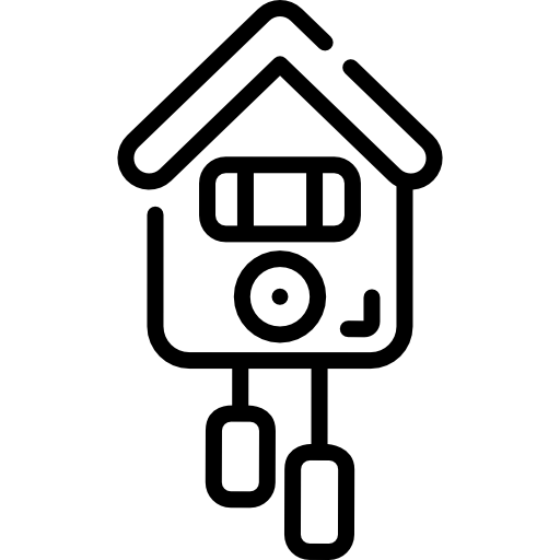 Кукушка Kawaii Lineal иконка