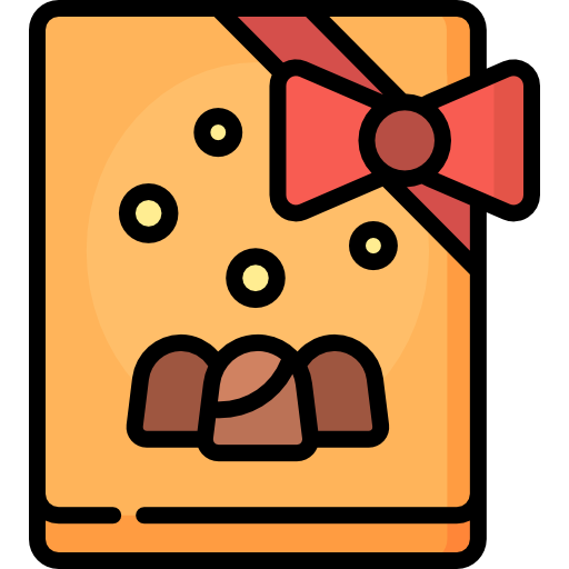 caja de chocolate Special Lineal color icono