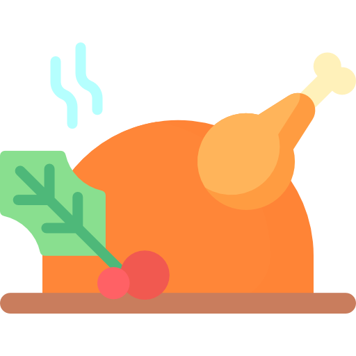 Roast chicken Special Flat icon