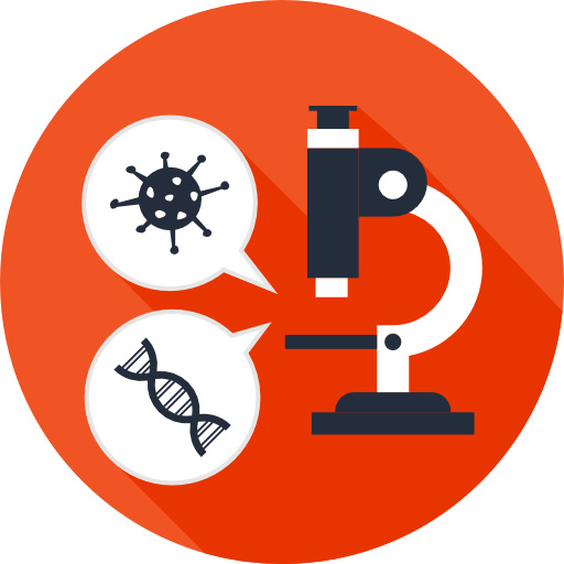 Microscope Maxim Baltag Flat icon