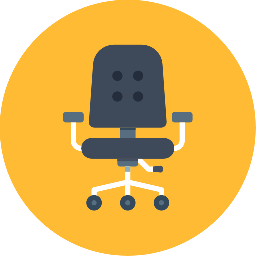 Desk chair Maxim Baltag Flat icon