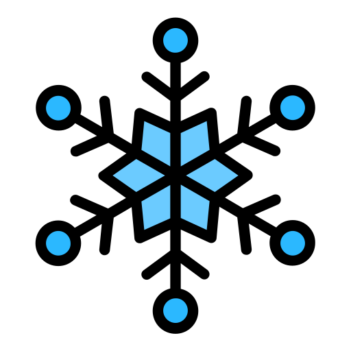 płatek śniegu Generic Outline Color ikona