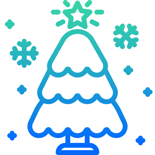 kerstboom Generic Gradient icoon