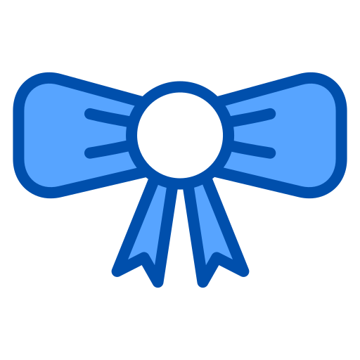 リボン Generic Blue icon