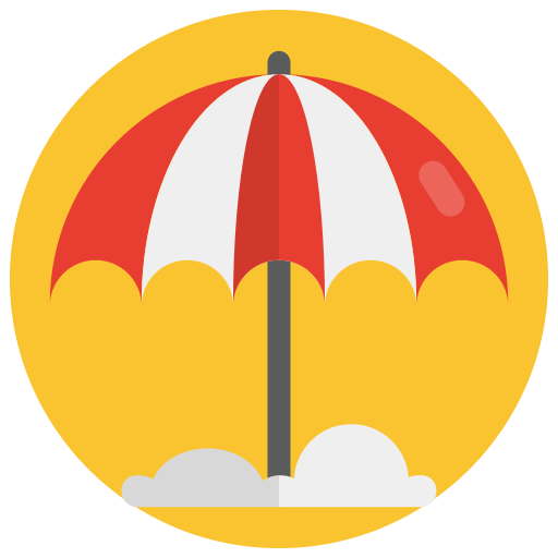 regenschirm Generic Rounded Shapes icon