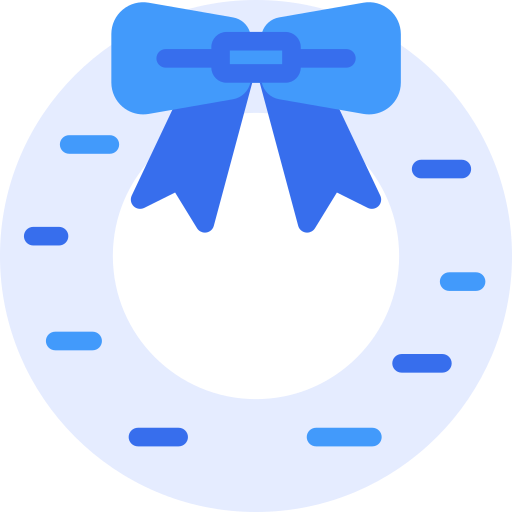 Wreath Generic Blue icon