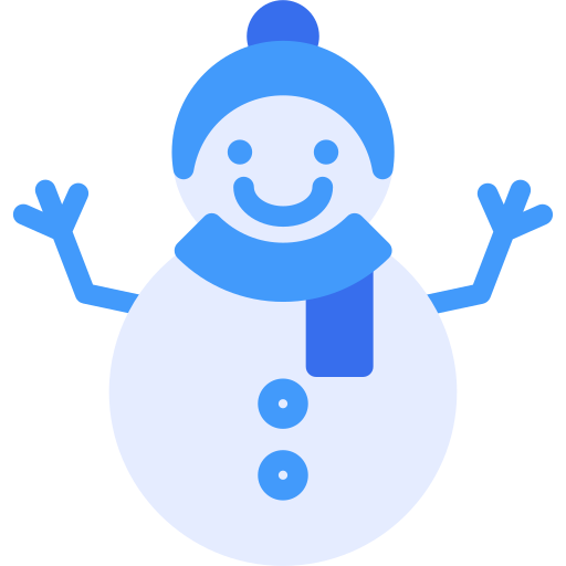 monigote de nieve Generic Blue icono