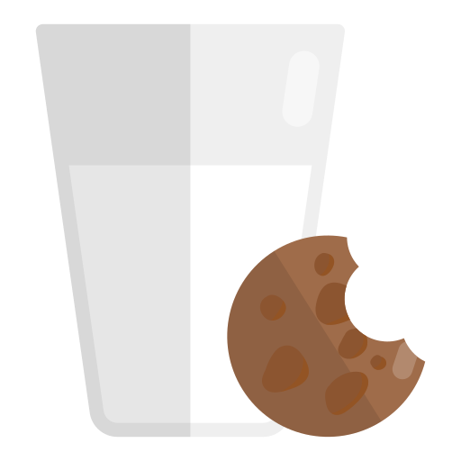 biscotto e latte Generic Flat icona