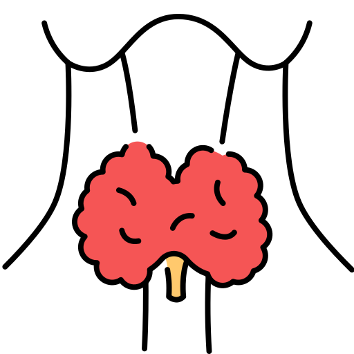 glándula tiroides Generic Outline Color icono