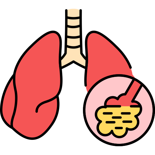 zapalenie płuc Generic Outline Color ikona