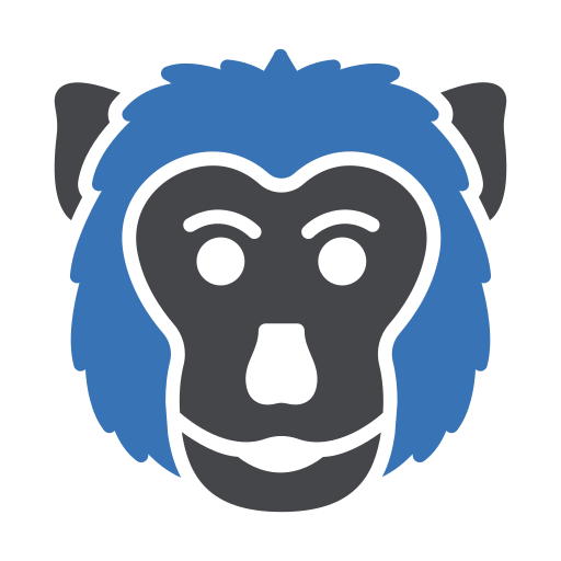 Chimpanzee Generic Blue icon