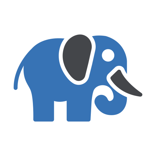 elefante Generic Blue Ícone
