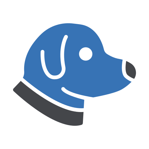 chien Generic Blue Icône
