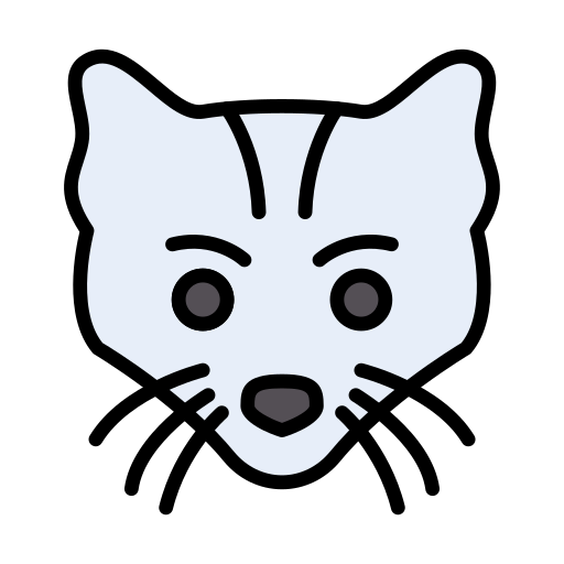 katze Vector Stall Lineal Color icon