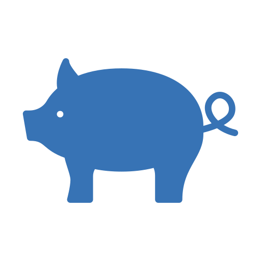 돼지 Generic Blue icon