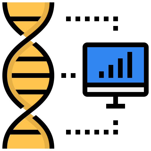 Биоинформатика Generic Outline Color иконка