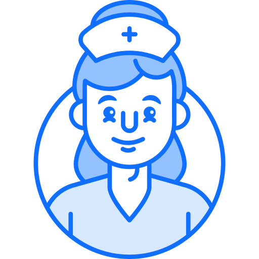 verpleegkundige Generic Blue icoon