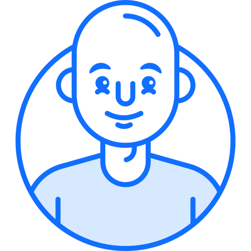 Bald Generic Blue icon