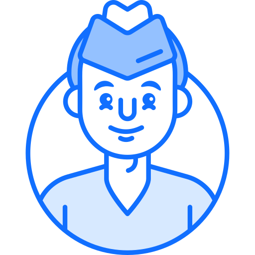 Air hostess Generic Blue icon