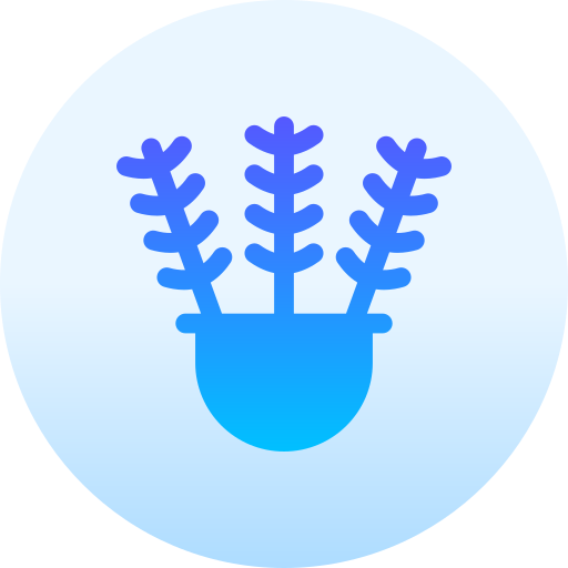 Plant pot Basic Gradient Circular icon