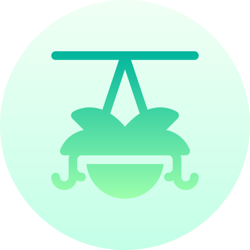 Hanging pot Basic Gradient Circular icon