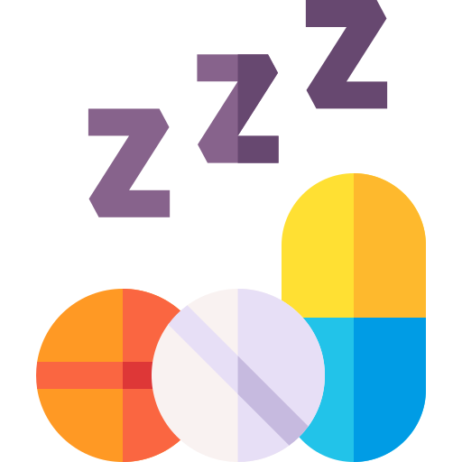 睡眠薬 Basic Straight Flat icon