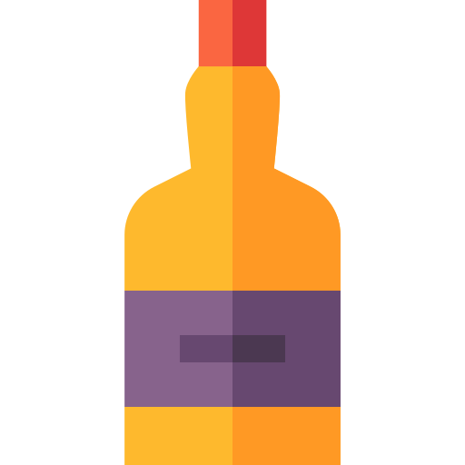 alcohol Basic Straight Flat icoon