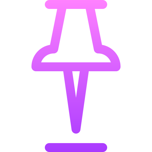 プッシュピン Basic Gradient Lineal color icon