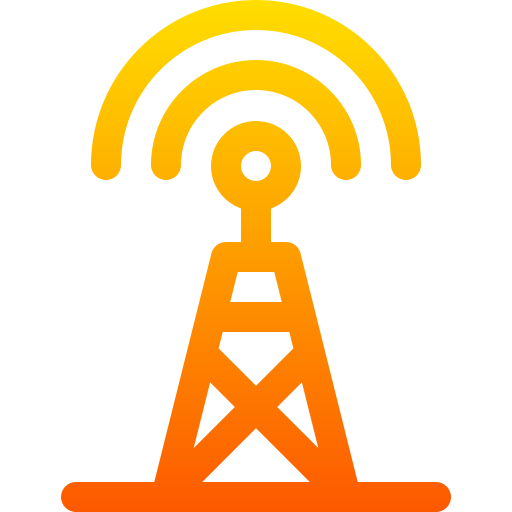 antena Basic Gradient Lineal color ikona