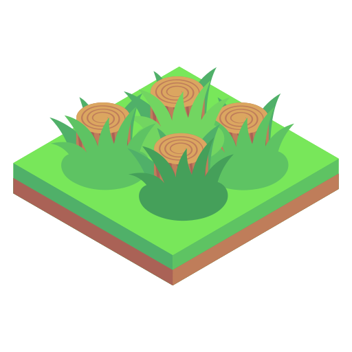 ontbossing Generic Isometric icoon