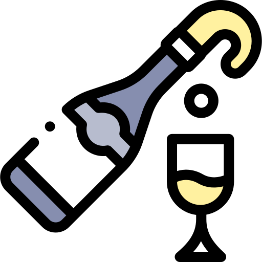 Champagne Detailed Rounded Lineal color icon