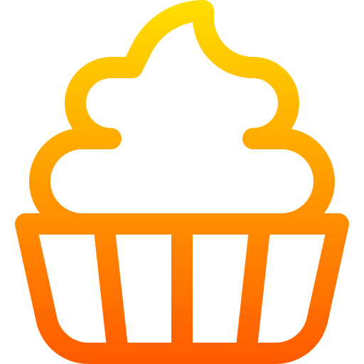 Cupcake Basic Gradient Lineal color icon