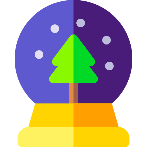 Снежный шар Basic Rounded Flat иконка