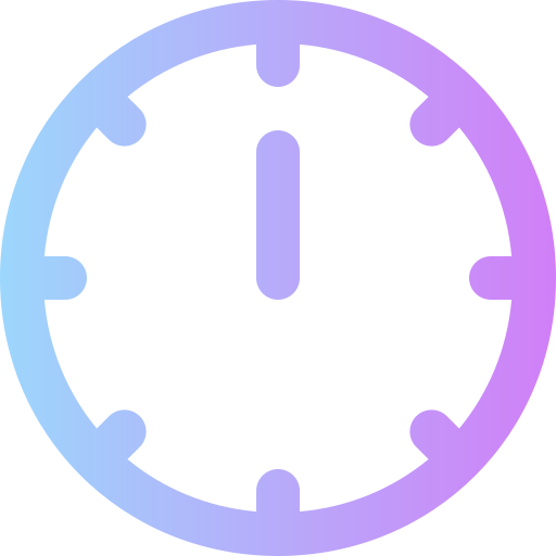 Часы Super Basic Rounded Gradient иконка