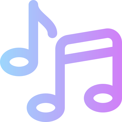 musik Super Basic Rounded Gradient icon