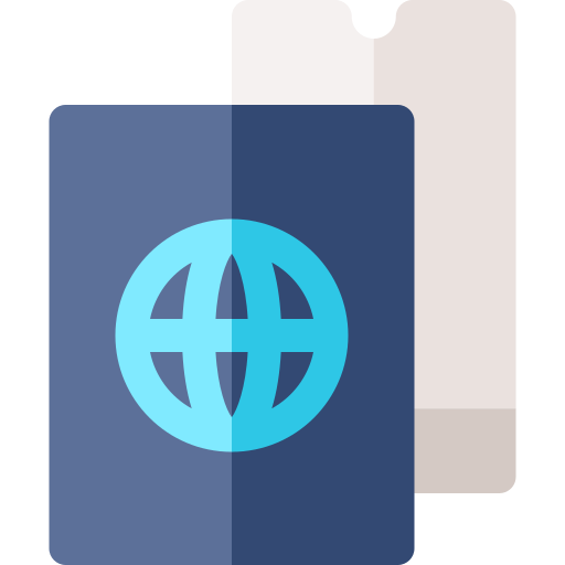 passaporto Basic Rounded Flat icona