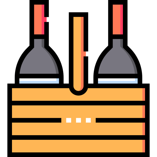 Вино Detailed Straight Lineal color иконка