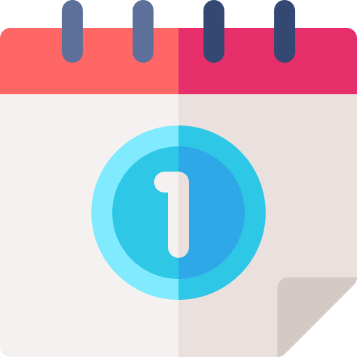 Calendar Basic Rounded Flat icon