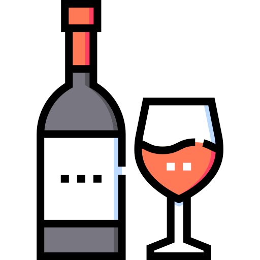 Wine Detailed Straight Lineal color icon